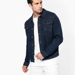 Blouson denim non doublé homme