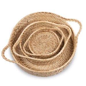 Panier en rotin tressé à la main