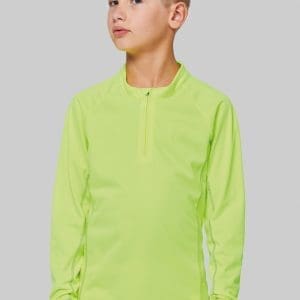 Haut de sport manches longues ¼ zip enfant