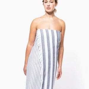 Fouta rayée avec franges