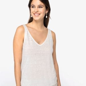 Débardeur écoresponsable en lin femme